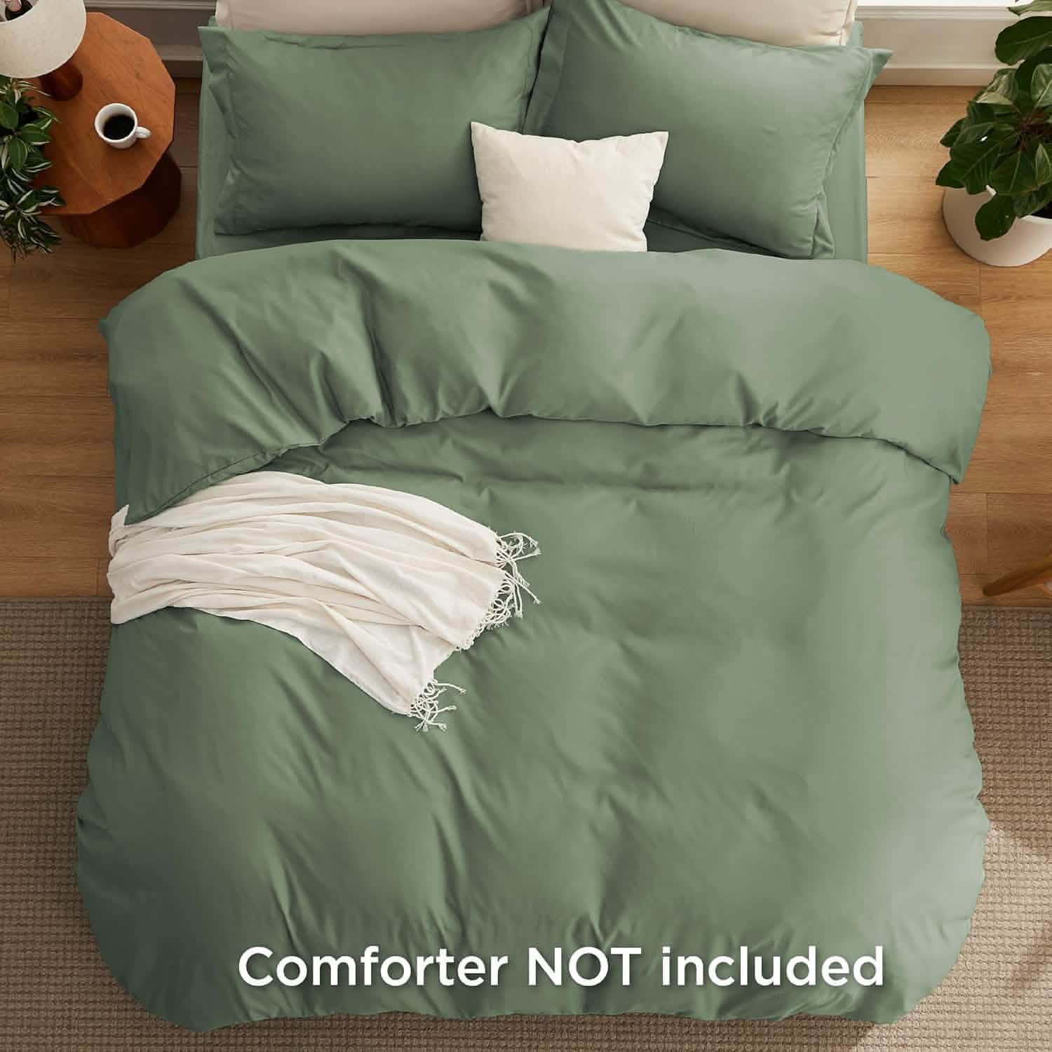 GentleSoft™ Brushed Microfiber Duvet Cover Sets With Fitted Sheet