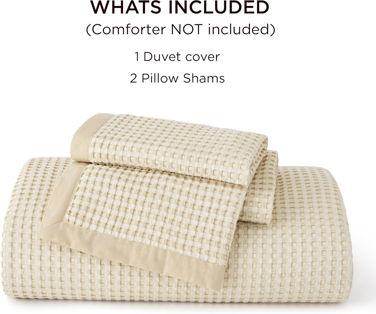 GentleSoft™ Cooling Waffle Duvet Cover Set