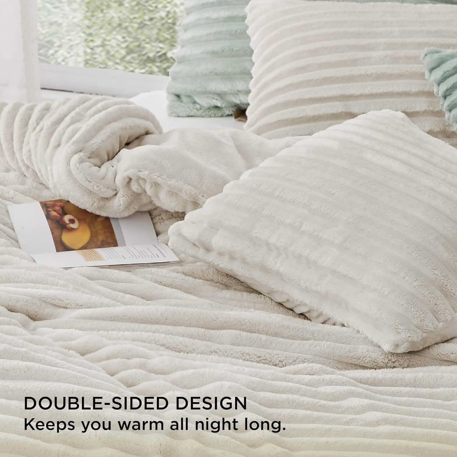 GentleSoft™ Striped Flannel Comforter Set