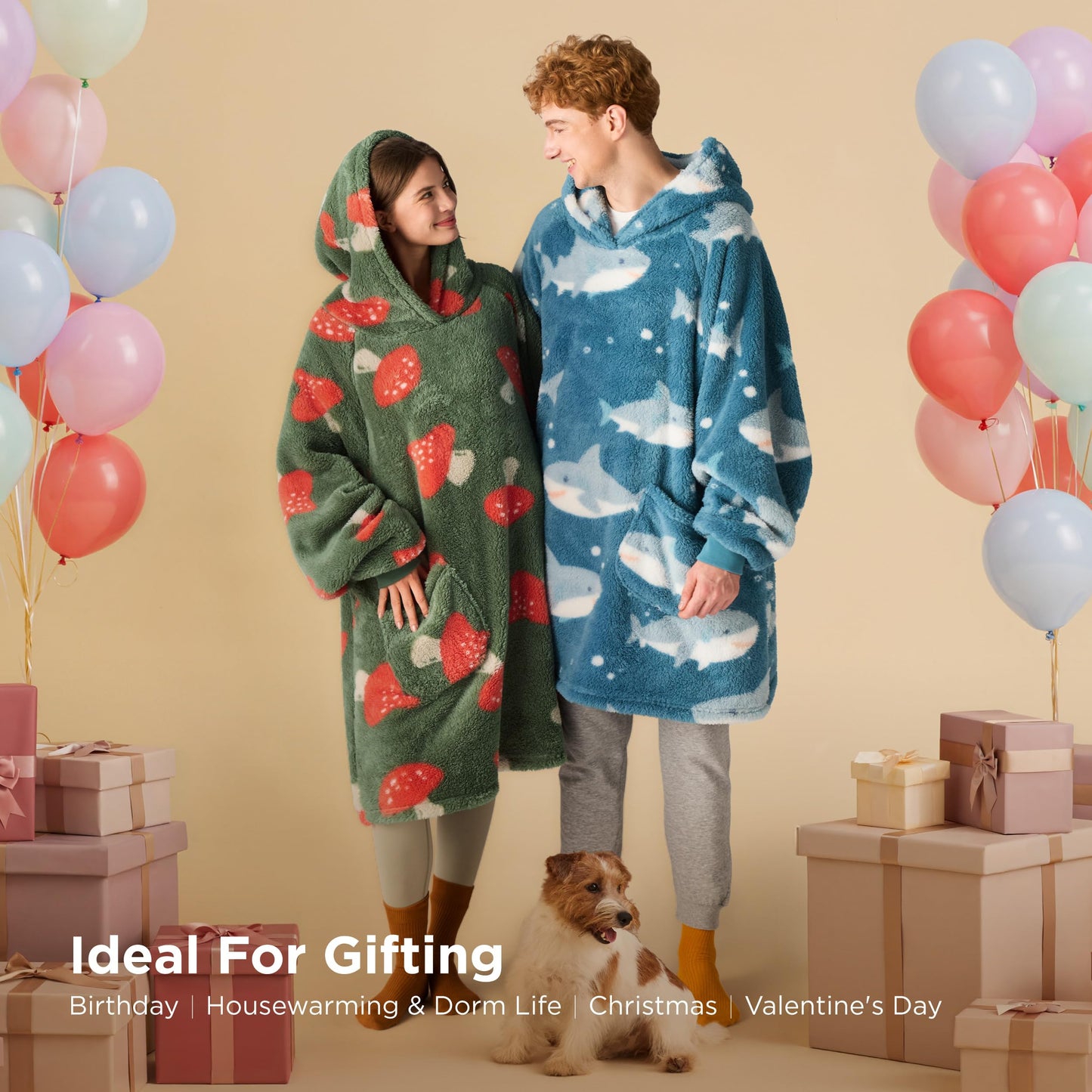 GentleSoft® Shaggy Sherpa Blanket Hoodie