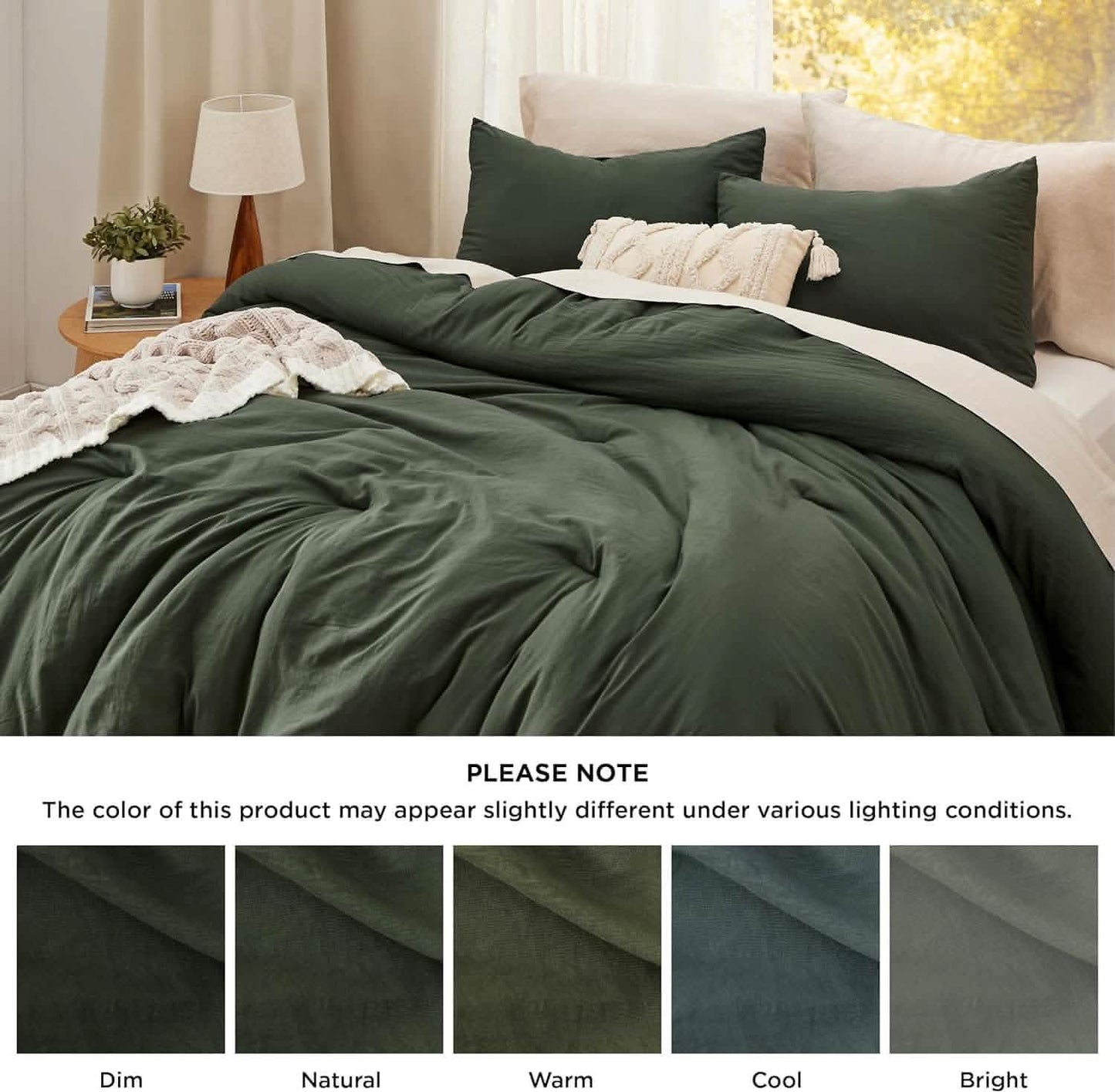 GentleSoft™ Prewashed Plain Comforter Set