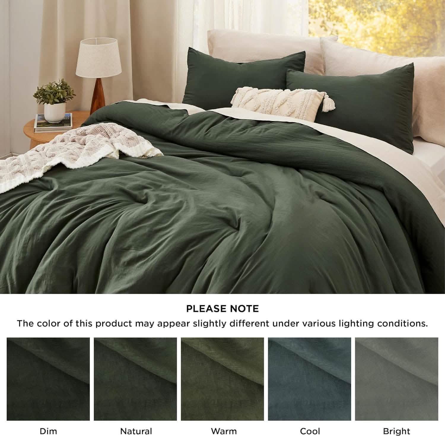 GentleSoft™ Prewashed Plain Comforter Set