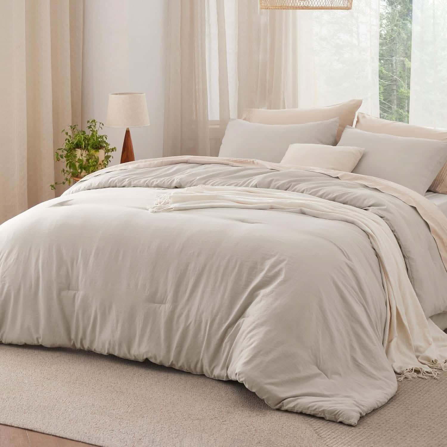 GentleSoft™ Prewashed Plain Comforter Set