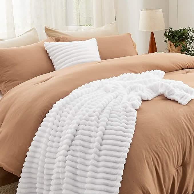 GentleSoft™ Checkered Comforter Set Striped