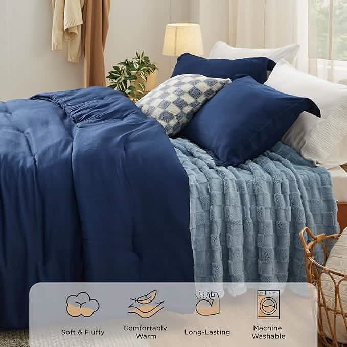 GentleSoft™ Checkered Comforter Set
