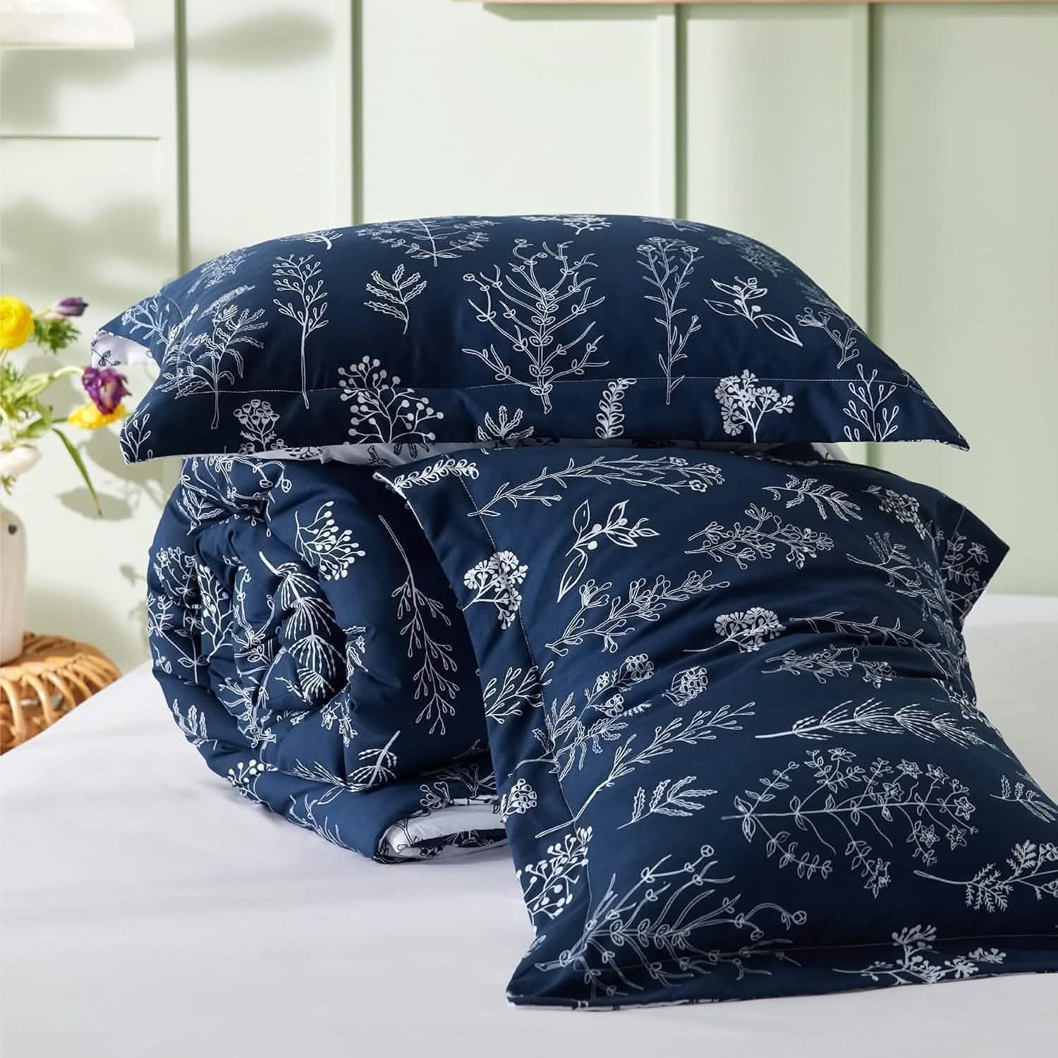 GentleSoft™ Reversible Floral Print Comforter Set-2
