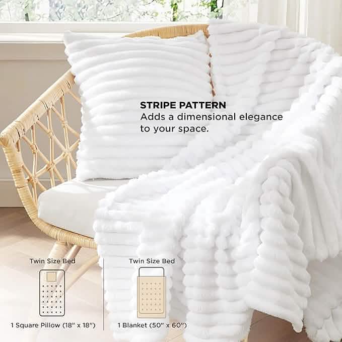 GentleSoft™ Checkered Comforter Set Striped