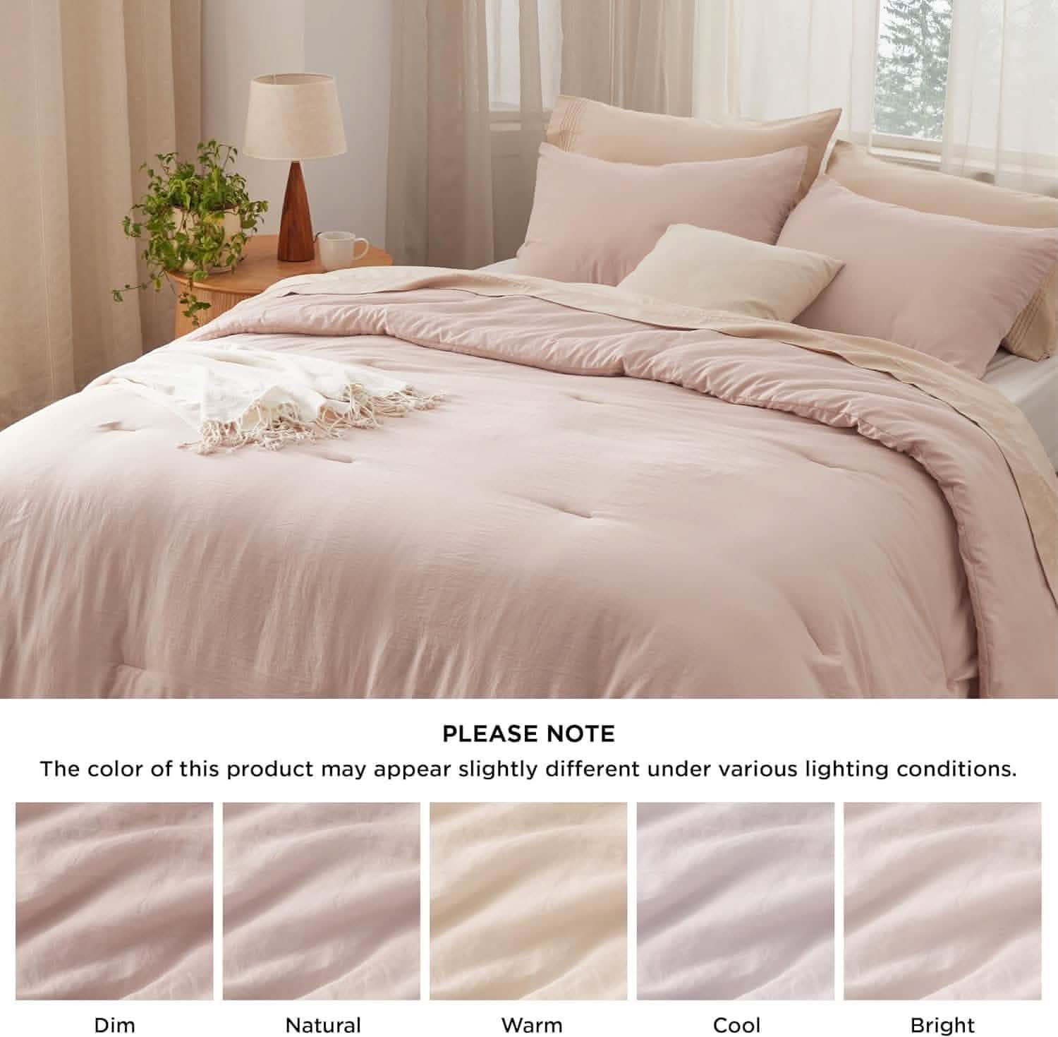 GentleSoft™ Prewashed Plain Comforter Set