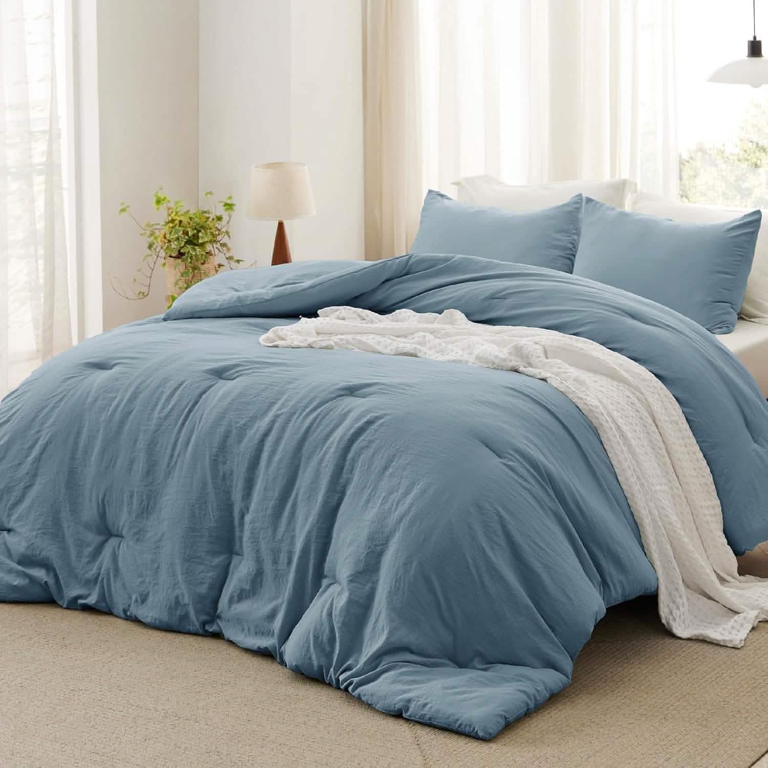 GentleSoft™ Prewashed Plain Comforter Set