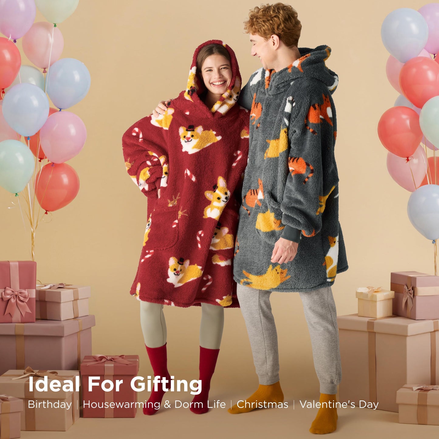 GentleSoft® Shaggy Sherpa Blanket Hoodie