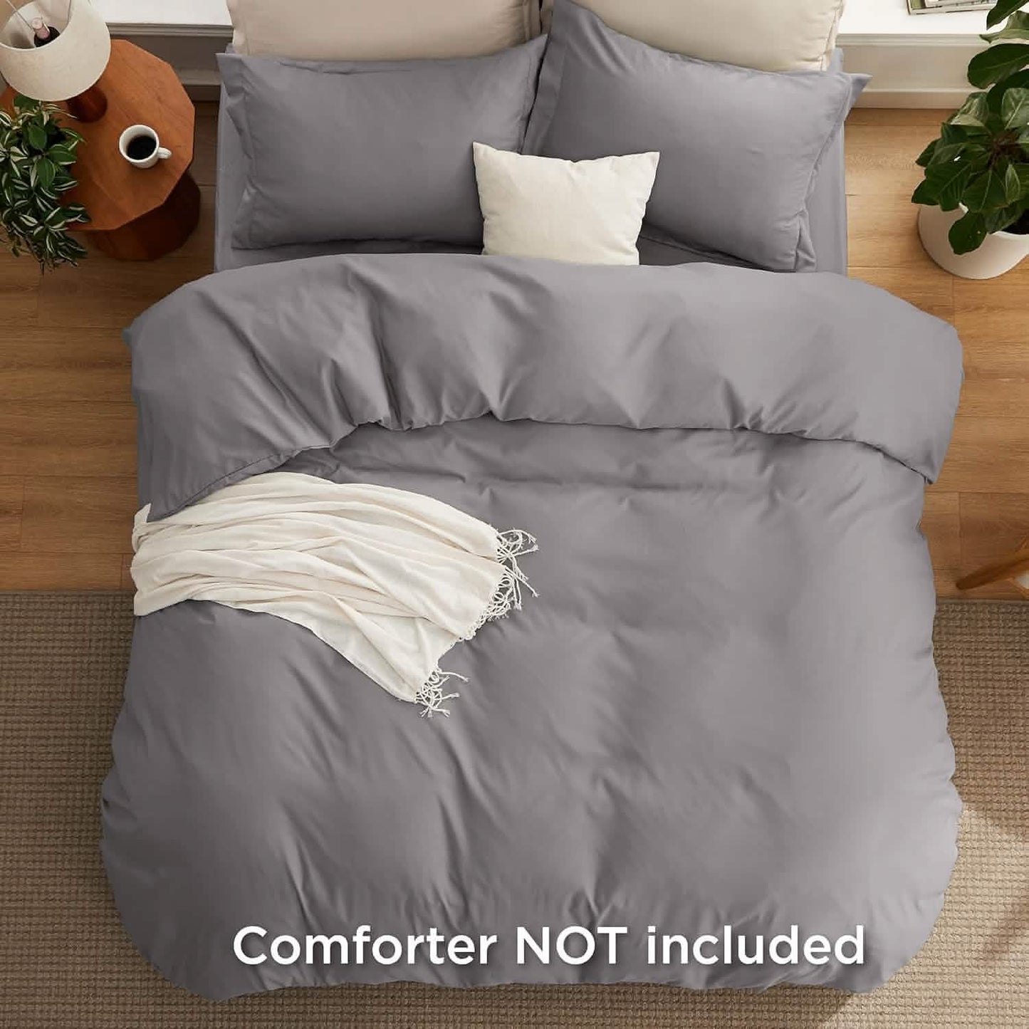GentleSoft™ Brushed Microfiber Duvet Cover Sets With Fitted Sheet