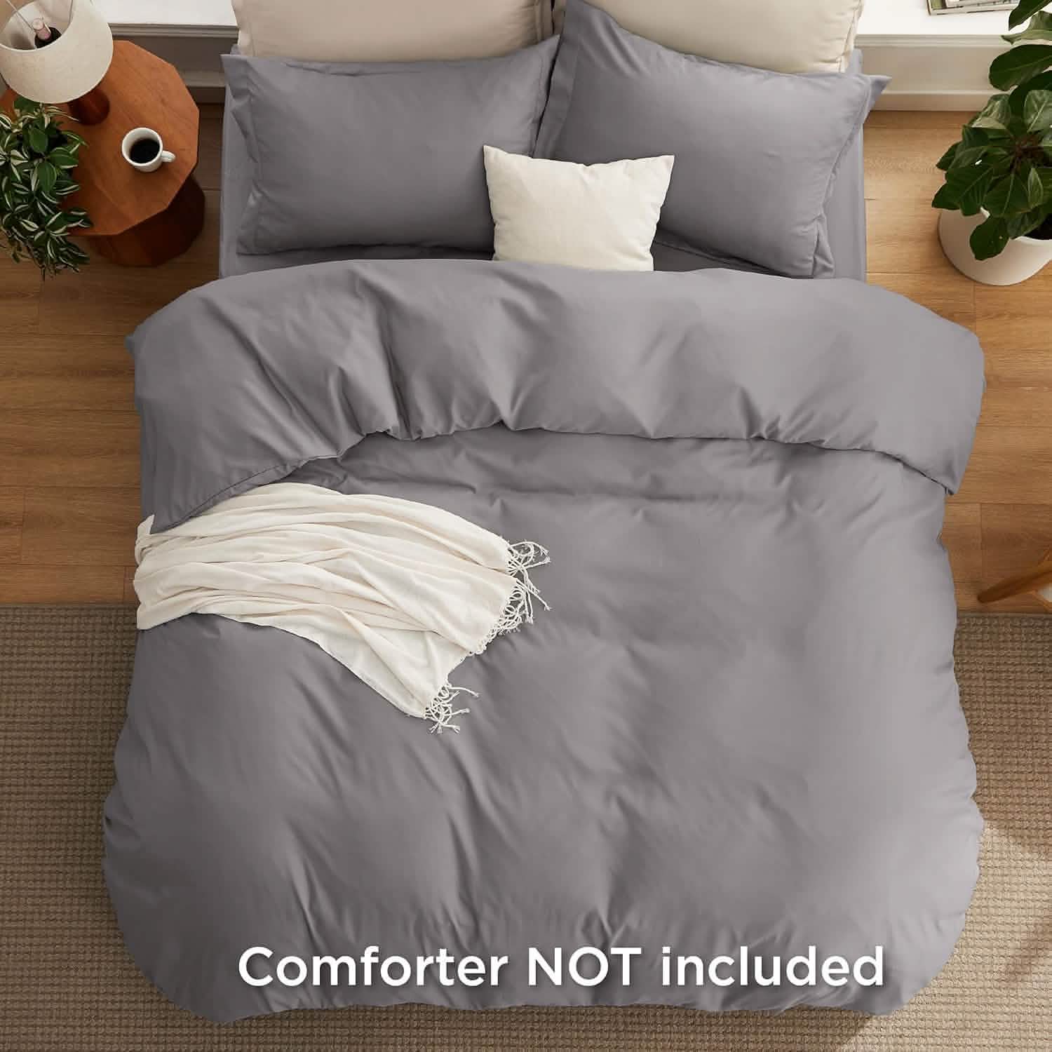 GentleSoft™ Brushed Microfiber Duvet Cover Sets With Fitted Sheet
