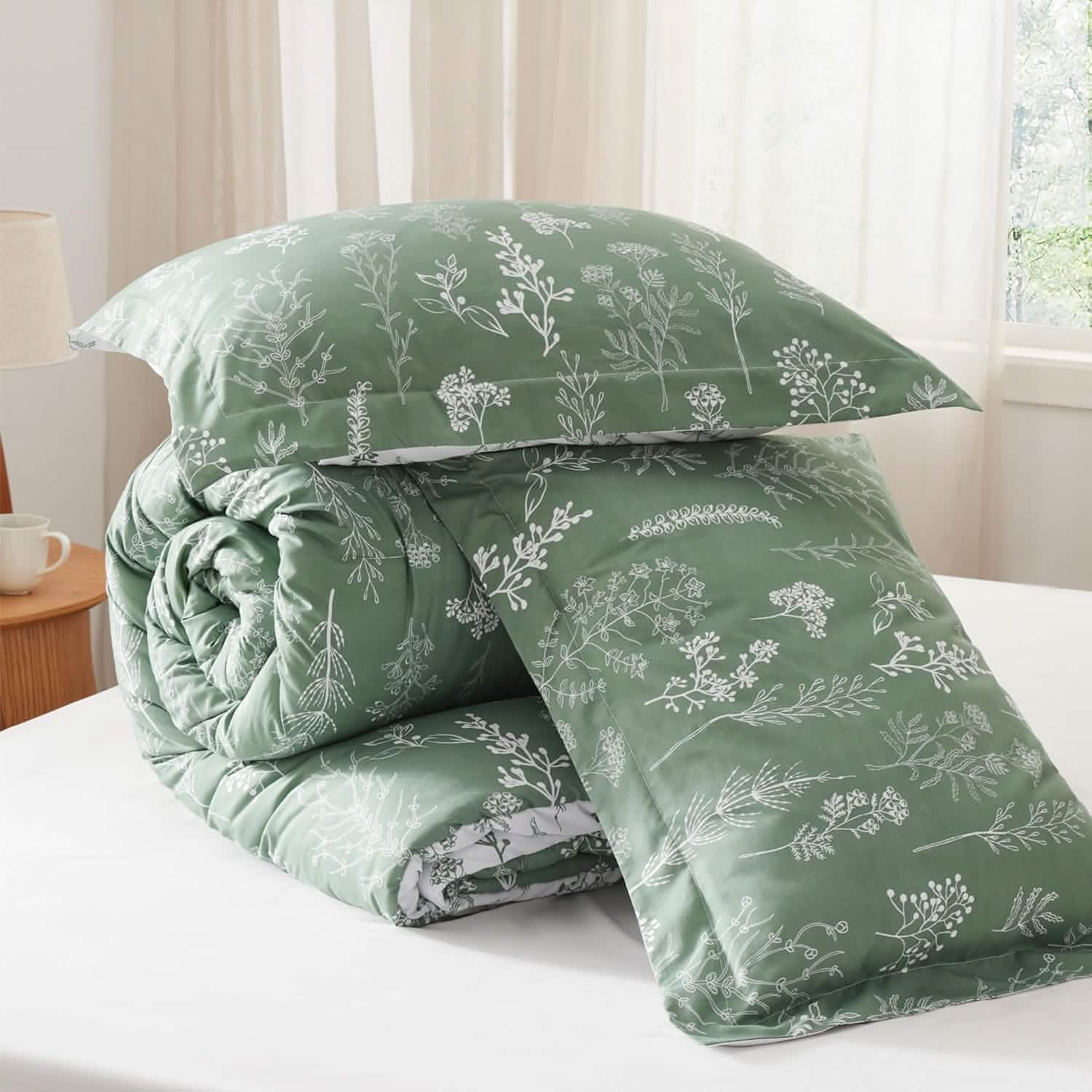 GentleSoft™ Reversible Floral Print Comforter Set-2