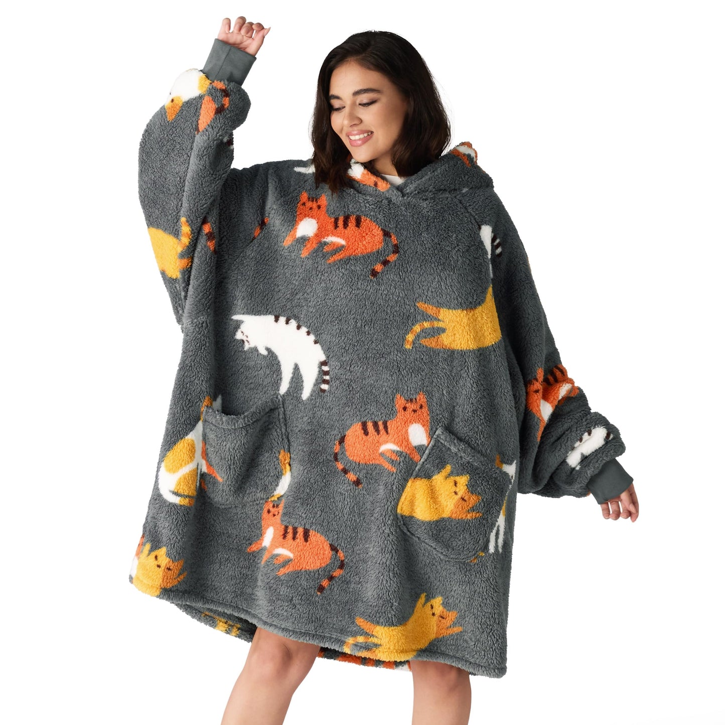 GentleSoft® Shaggy Sherpa Blanket Hoodie