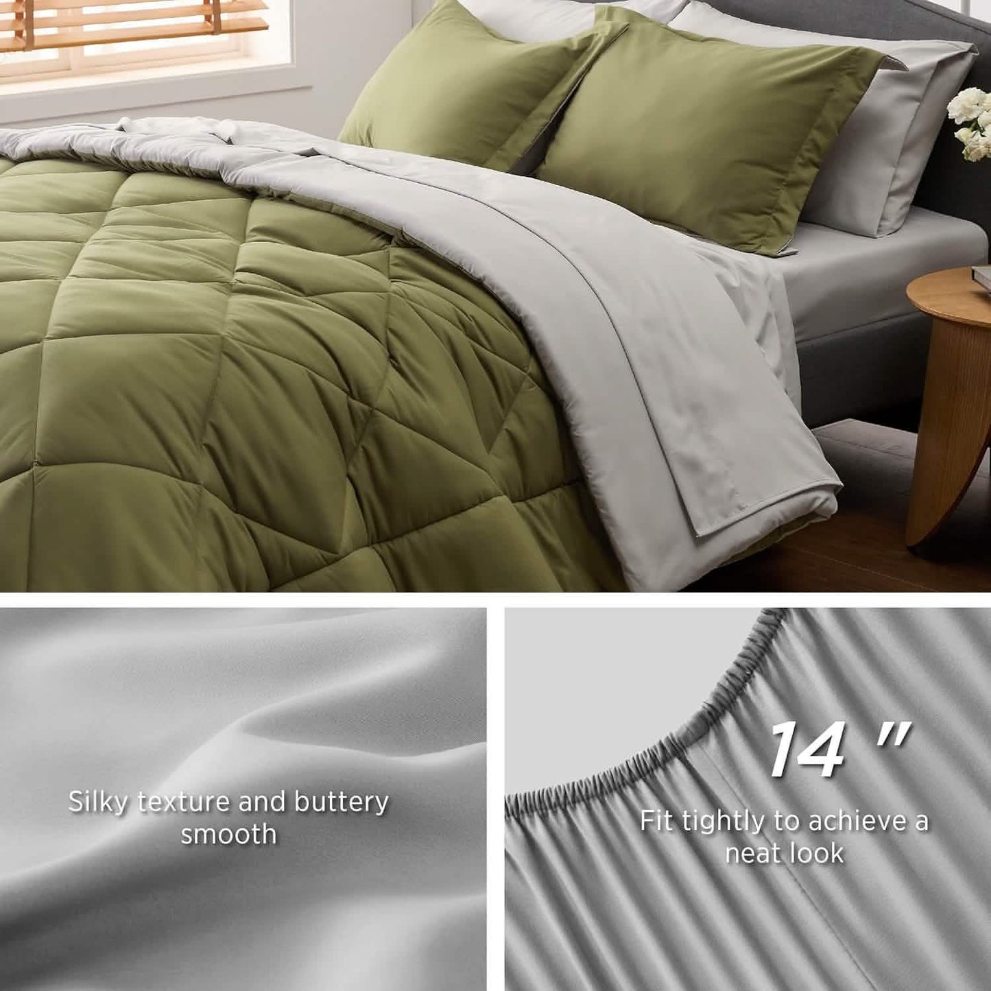GentleSoft™ Comforter Sets Bedding In a Bag