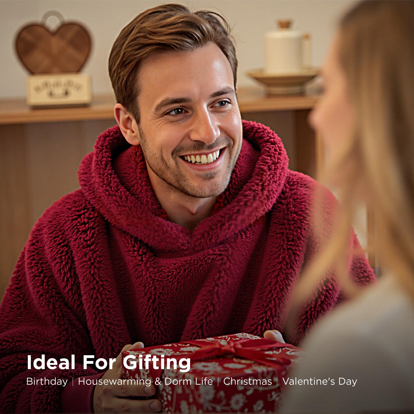 GentleSoft® Shaggy Sherpa Blanket Hoodie