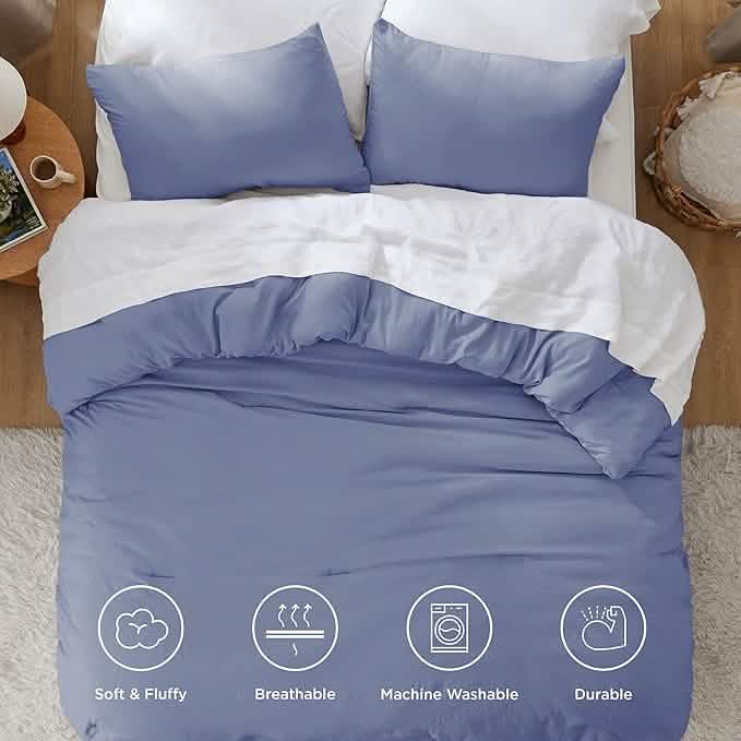 GentleSoft™ Prewashed Plain Comforter Set