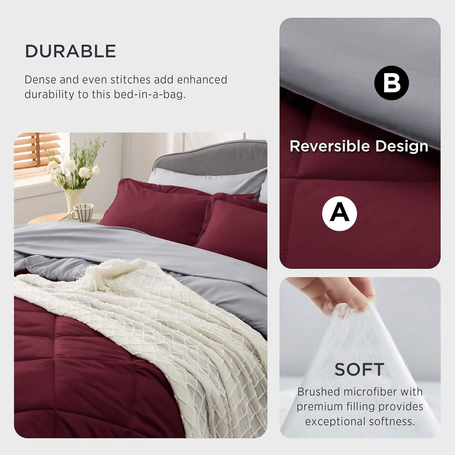GentleSoft™ Comforter Sets Bedding In a Bag
