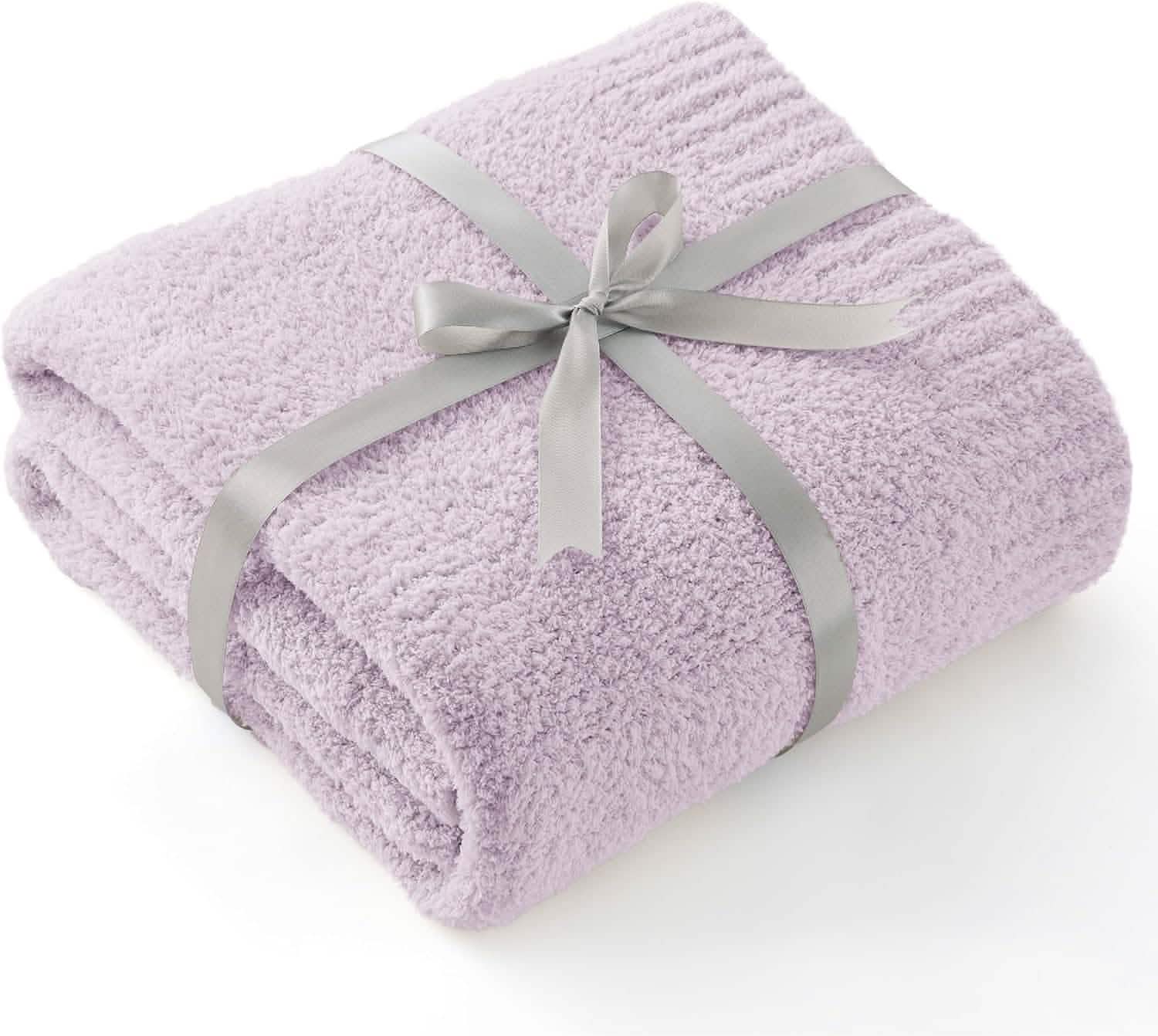 GentleSoft™ Feather Yarn Throw Blanket