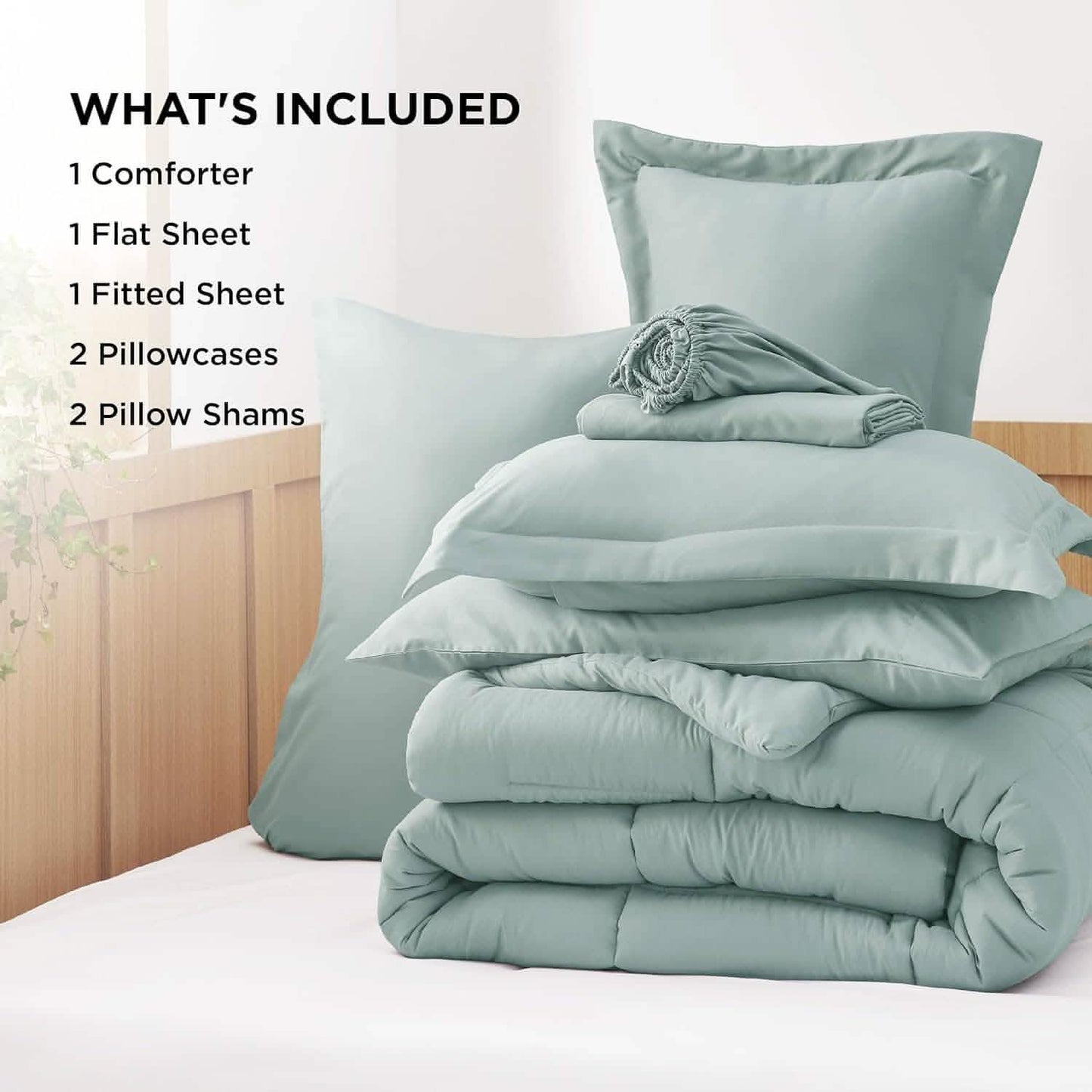 GentleSoft™ Comforter Set - 7 Pieces Solid