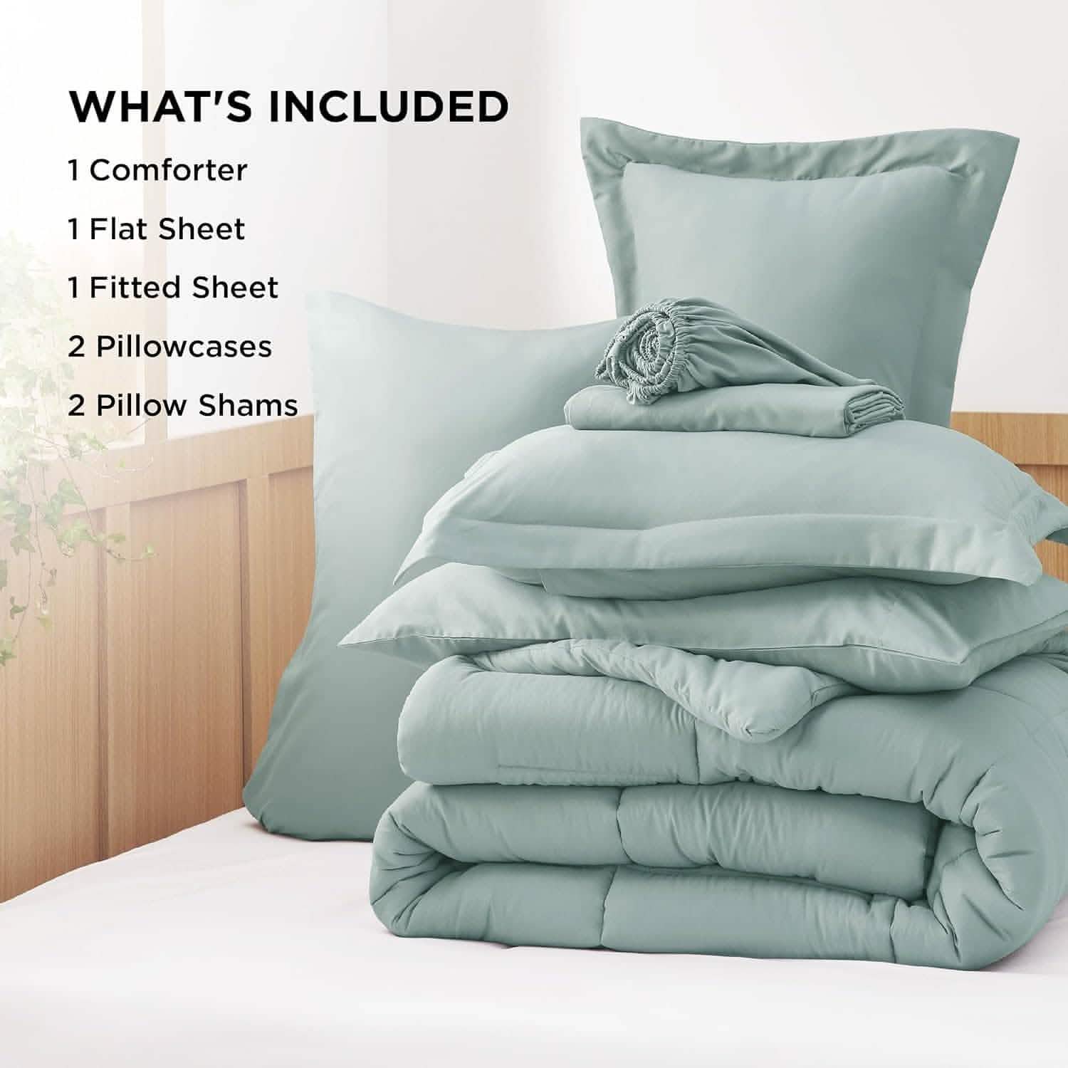 GentleSoft™ Comforter Set - 7 Pieces Solid