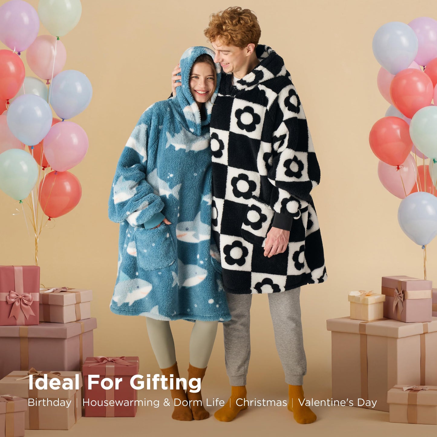 GentleSoft® Shaggy Sherpa Blanket Hoodie