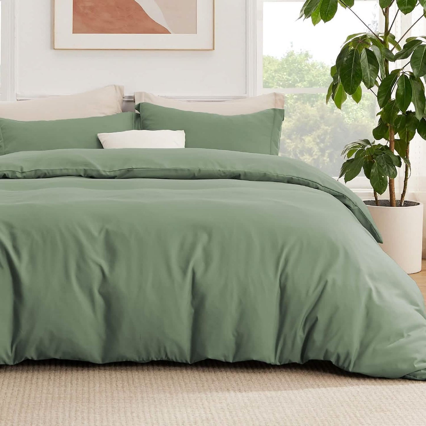 GentleSoft™ Brushed Microfiber Duvet Cover Sets With Fitted Sheet