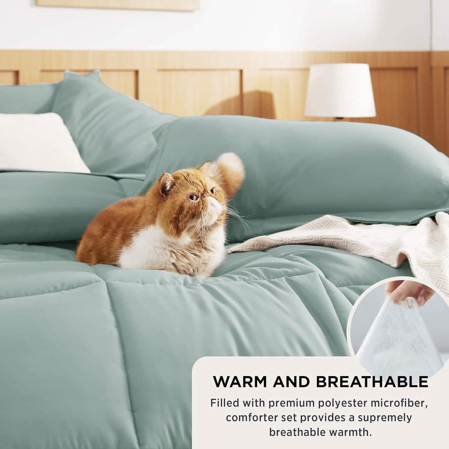 GentleSoft™ Comforter Set - 7 Pieces Solid