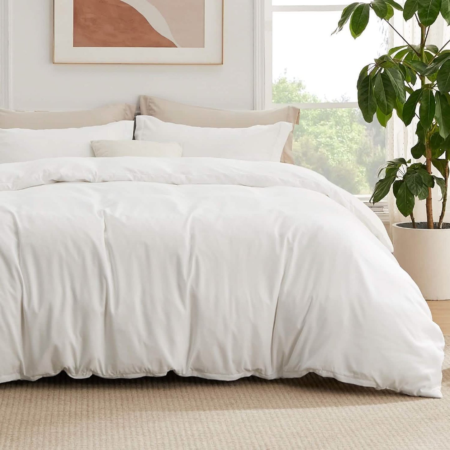 GentleSoft™ Brushed Microfiber Duvet Cover Sets With Fitted Sheet