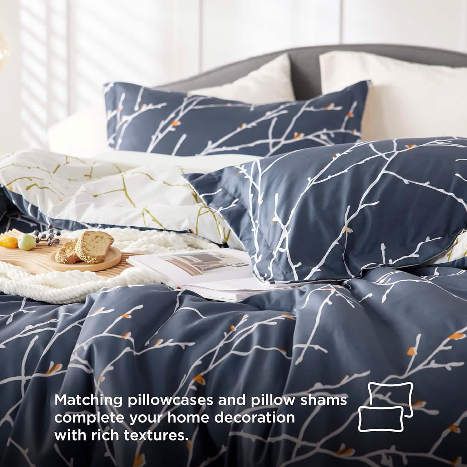 GentleSoft™ Tree Branch Floral Pattern Bed in A Bag