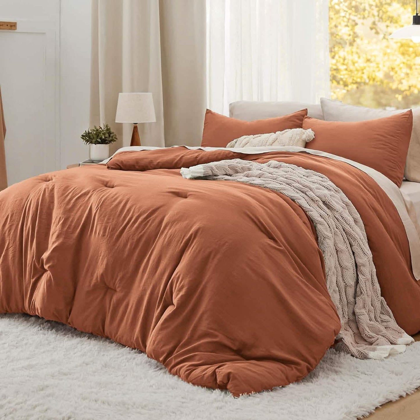 GentleSoft™ Prewashed Plain Comforter Set