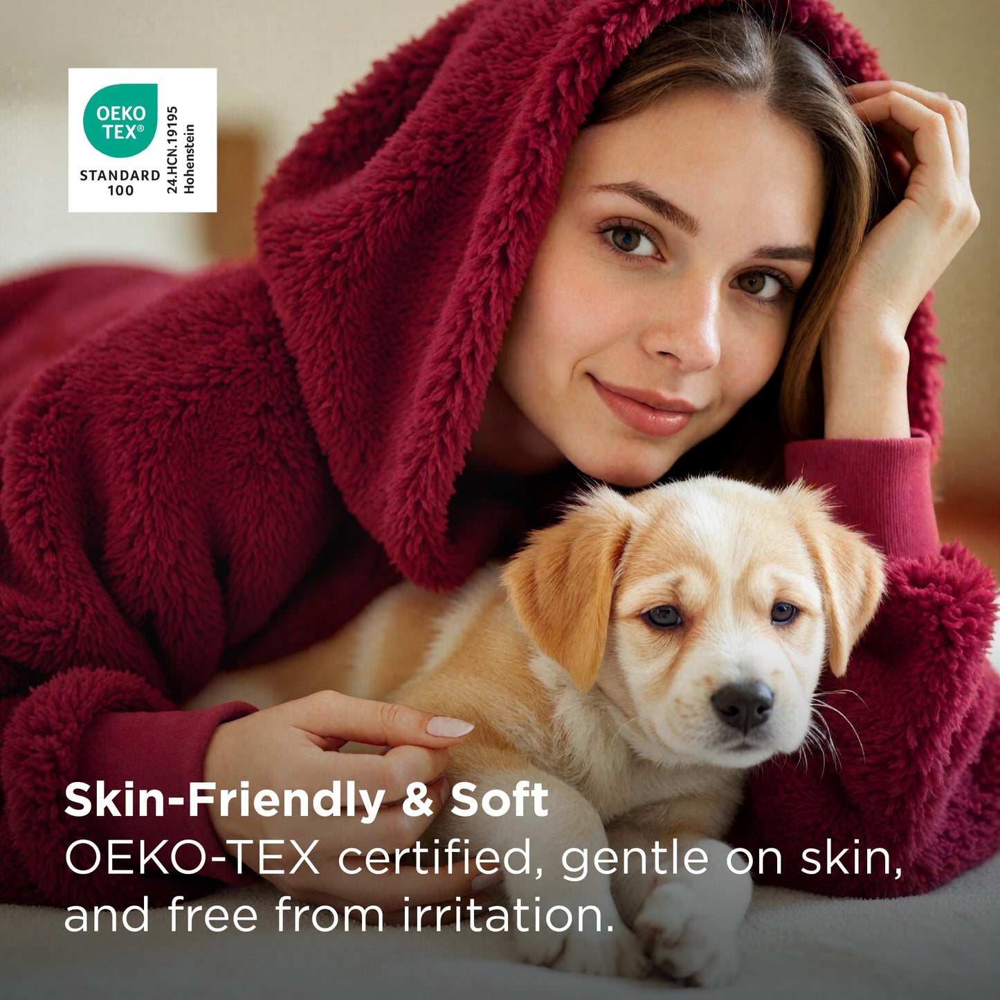 GentleSoft® Shaggy Sherpa Blanket Hoodie