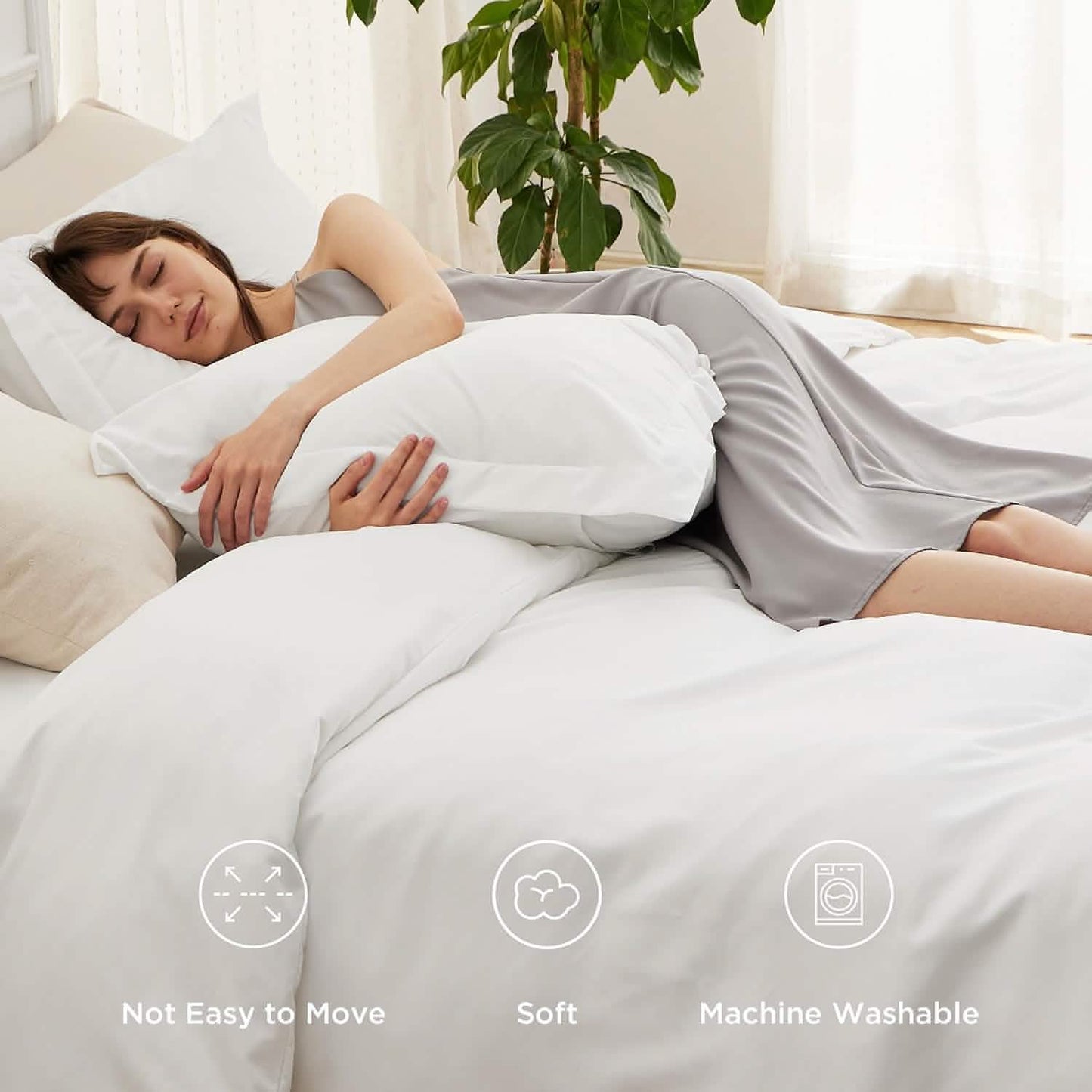 GentleSoft™ Brushed Microfiber Duvet Cover Sets With Fitted Sheet