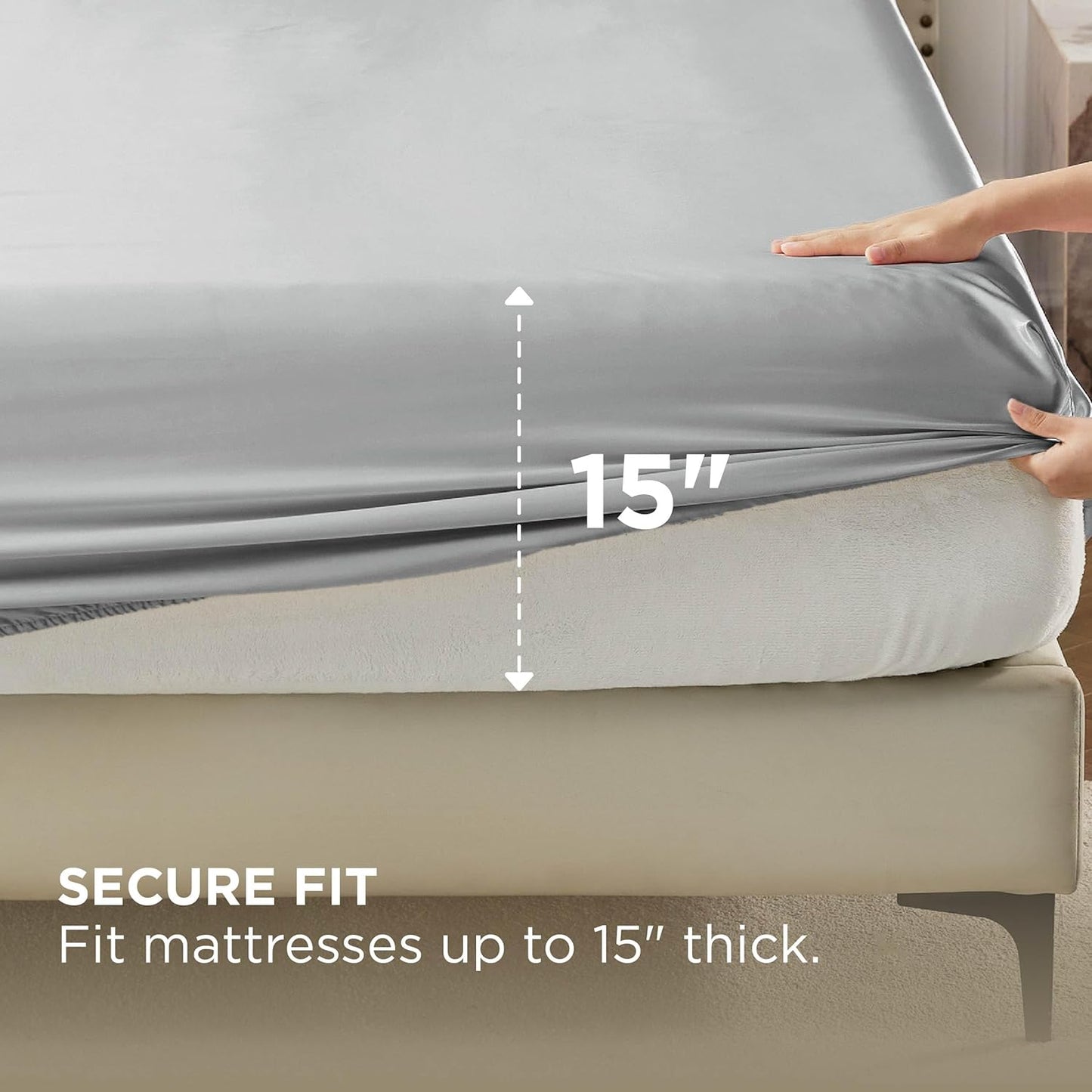 GentleSoft™ Satin Fitted Sheet