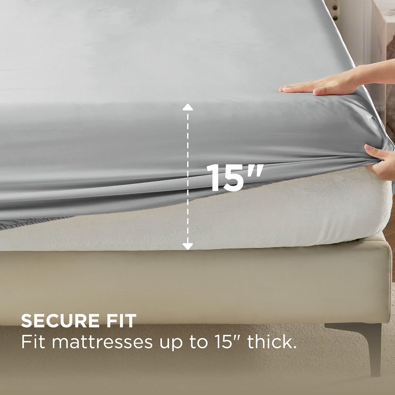 GentleSoft™ Satin Fitted Sheet