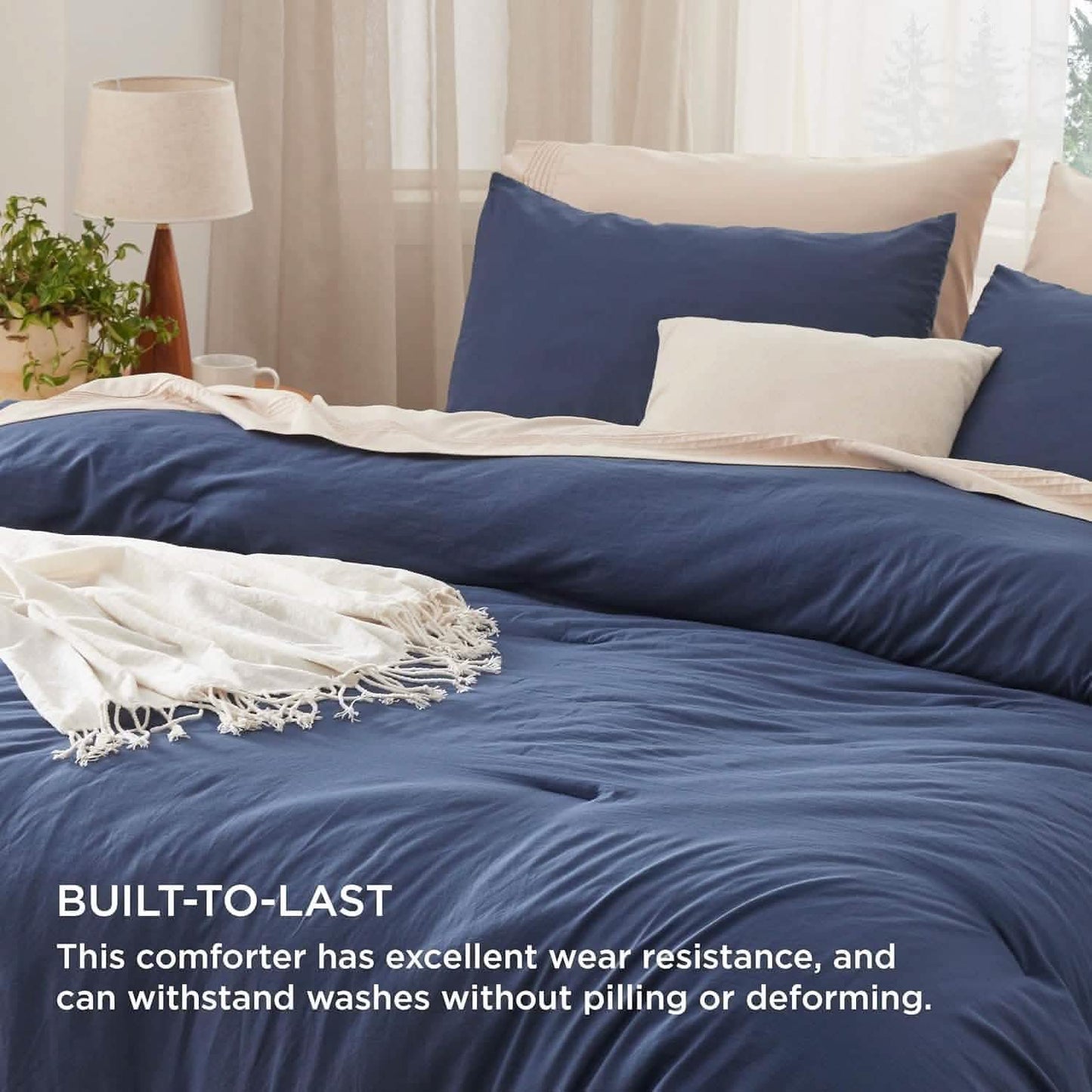 GentleSoft™ Prewashed Plain Comforter Set