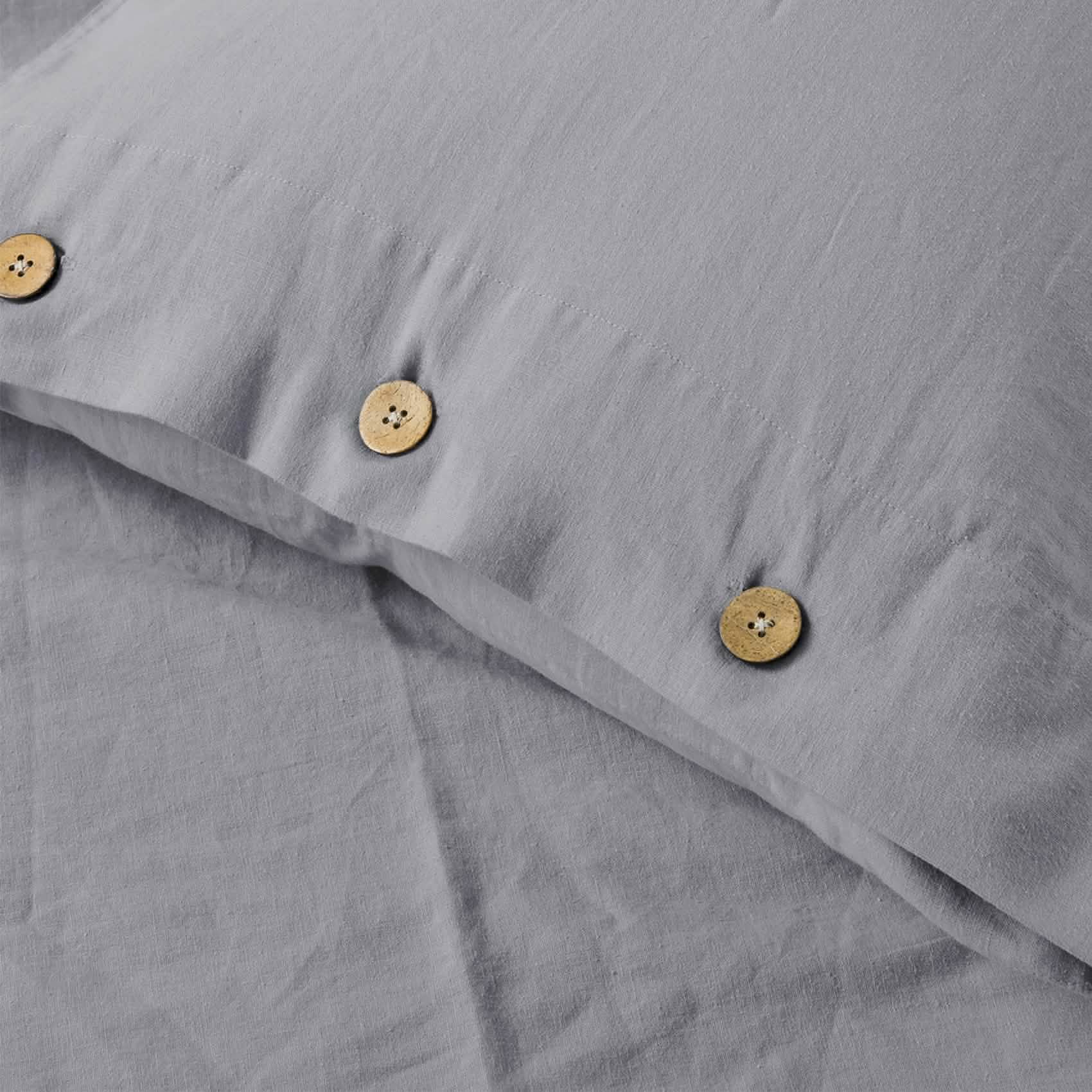 GentleSoft™ Cotton Linen Hybrid Duvet Cover Set