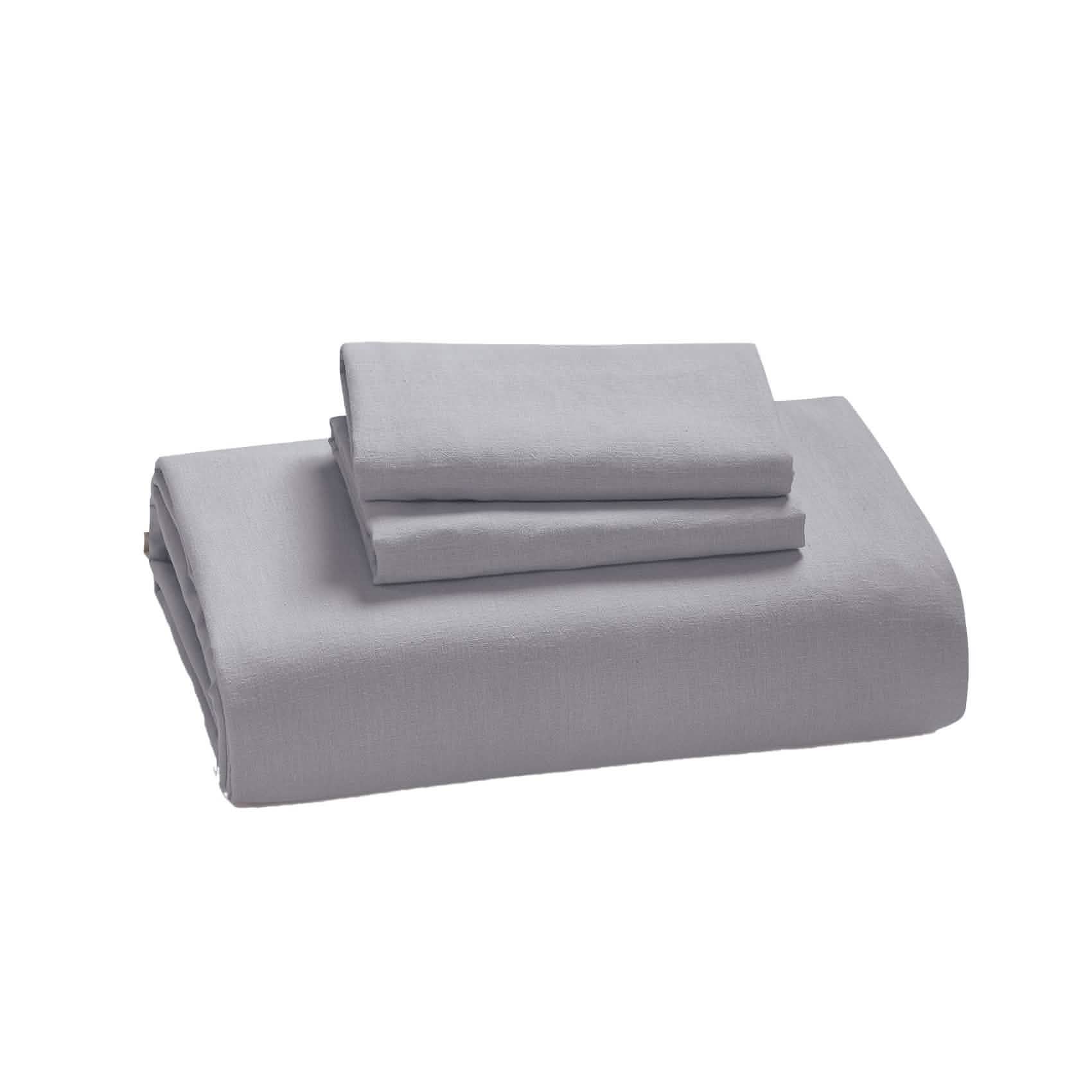 GentleSoft™ Cotton Linen Hybrid Duvet Cover Set