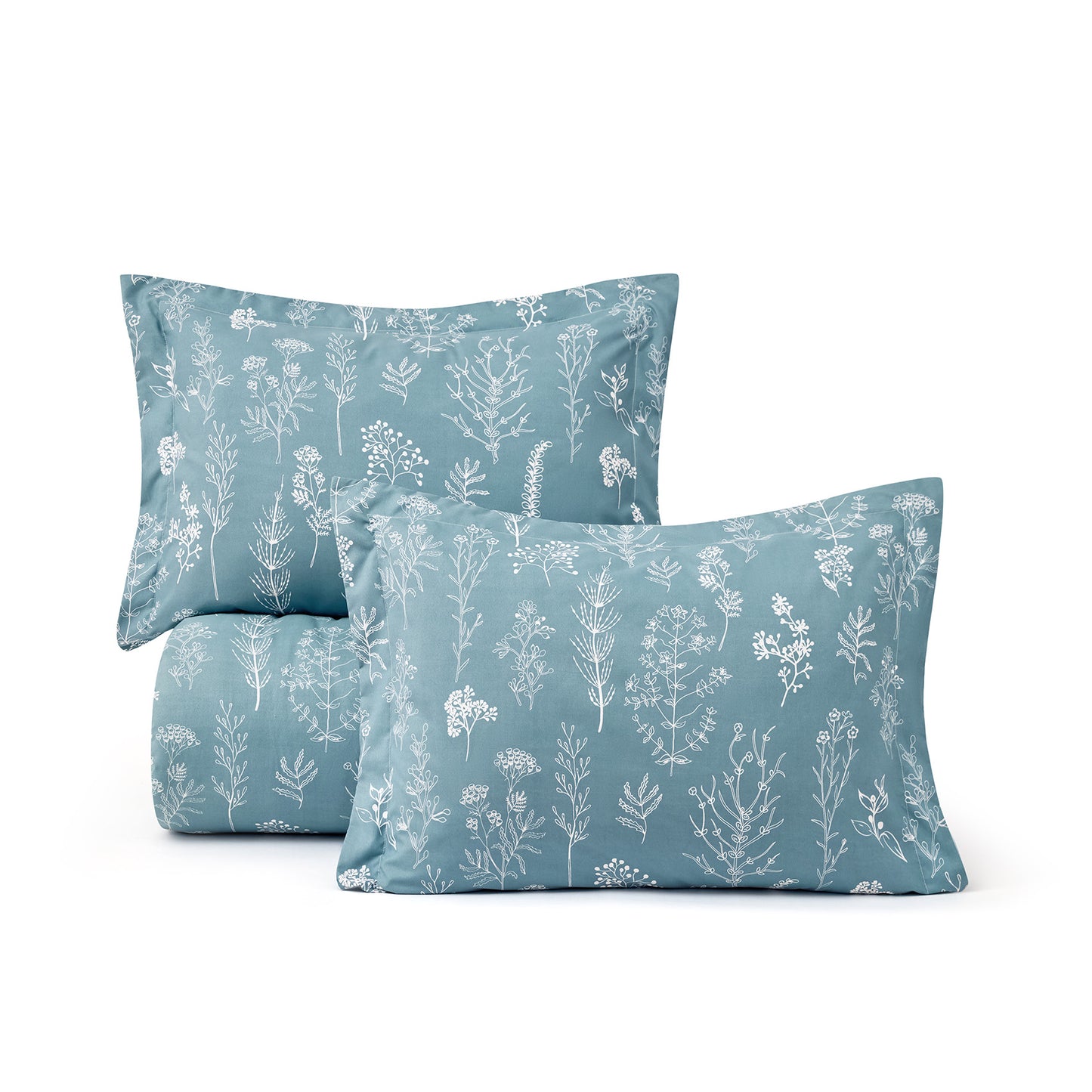 GentleSoft® Reversible Floral Print Duvet Cover Set