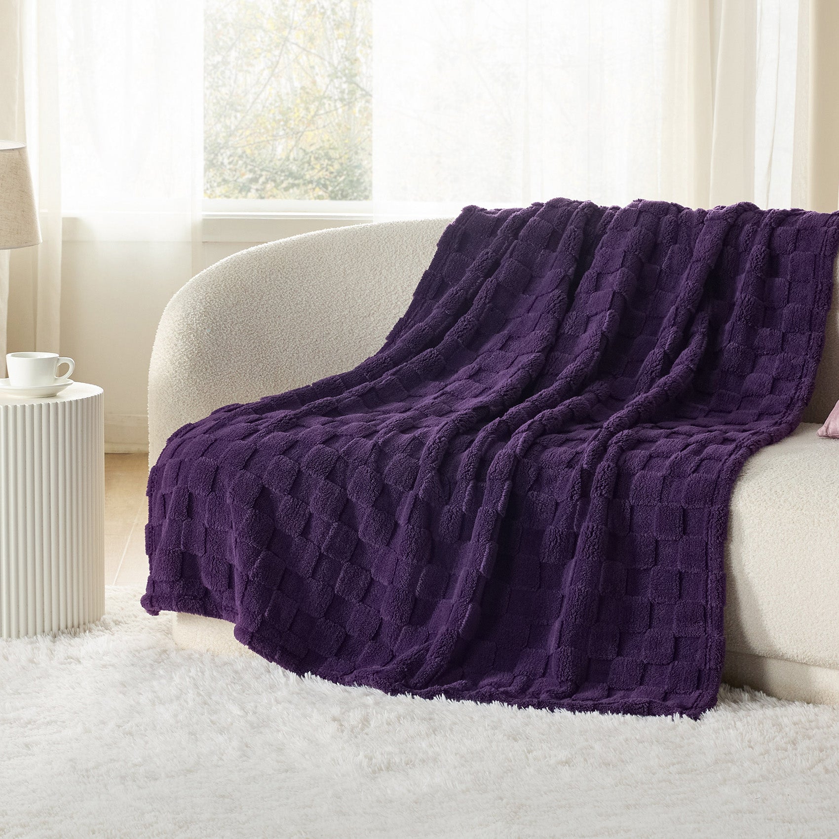 GentleSoft™ Jacquard Shaggy Sherpa Blanket