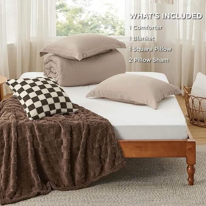 GentleSoft™ Checkered Comforter Set