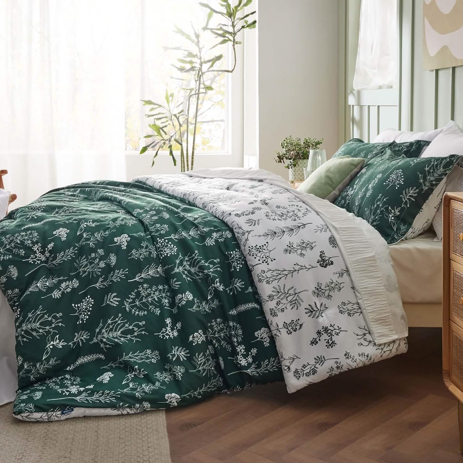 GentleSoft™ Reversible Floral Print Comforter Set-2