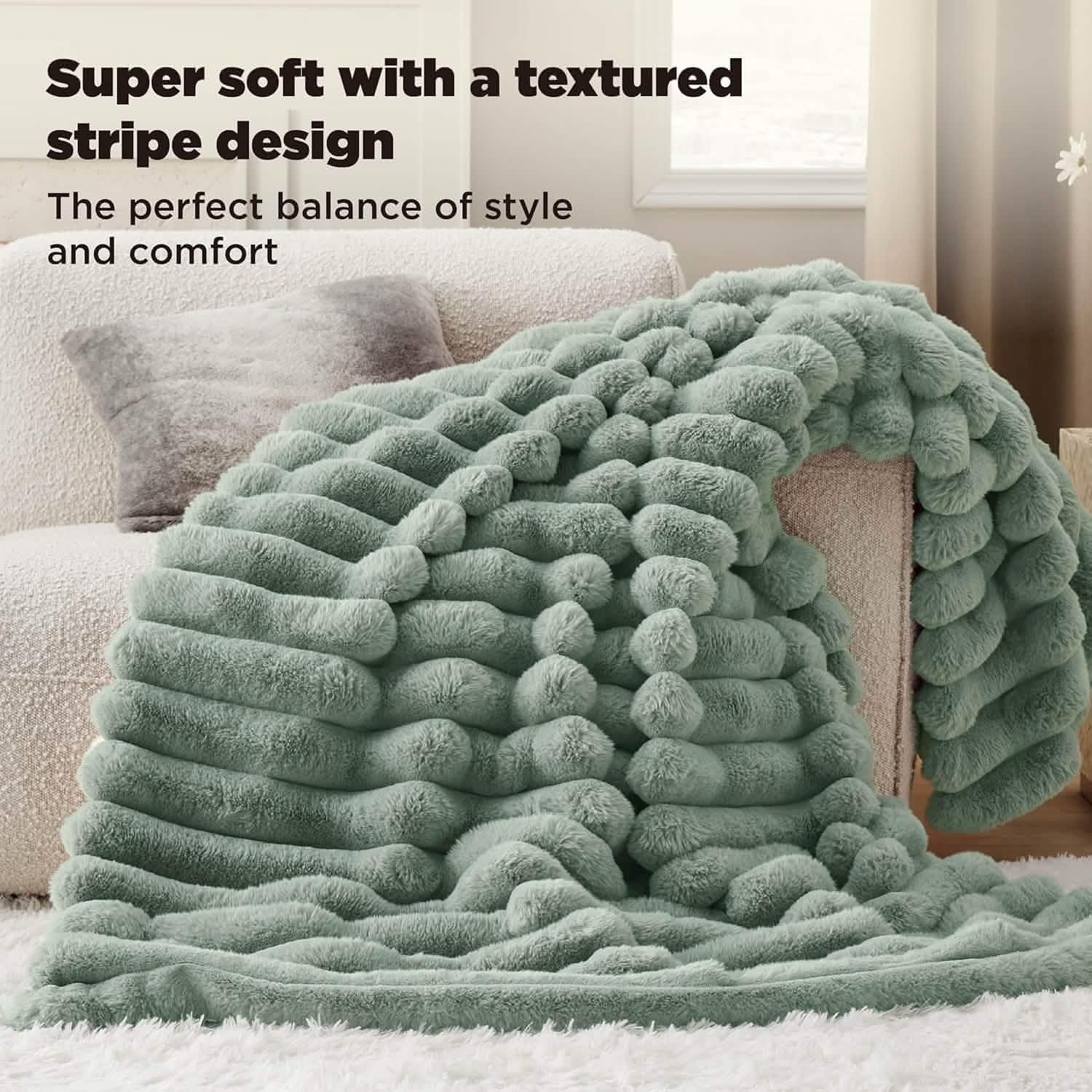 GentleSoft™ Plush Stripe Blanket