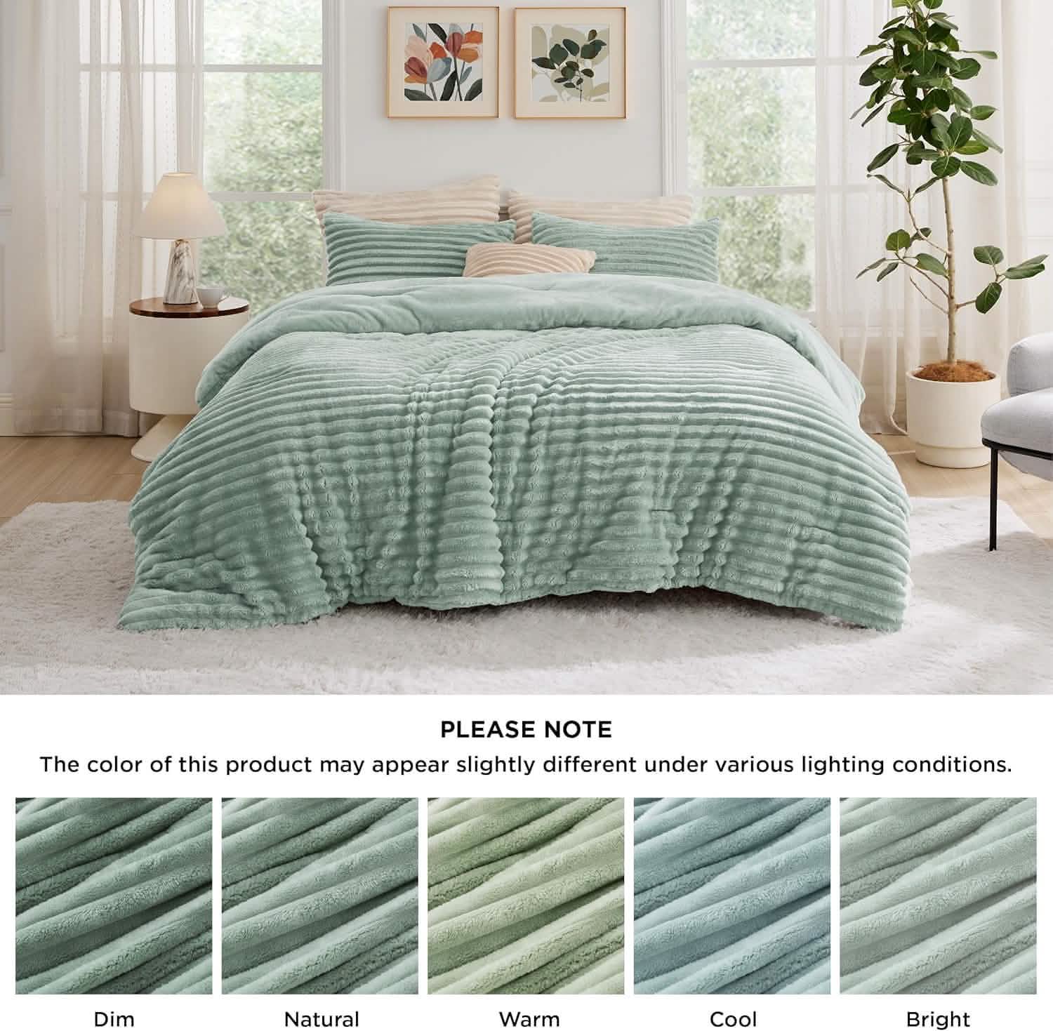 GentleSoft™ Striped Flannel Comforter Set