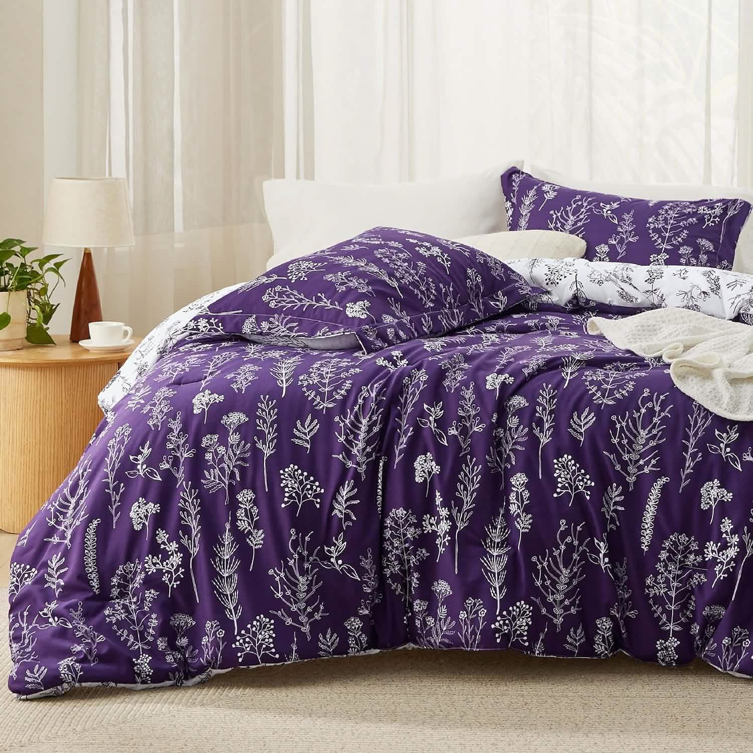 GentleSoft™ Reversible Floral Print Comforter Set-2