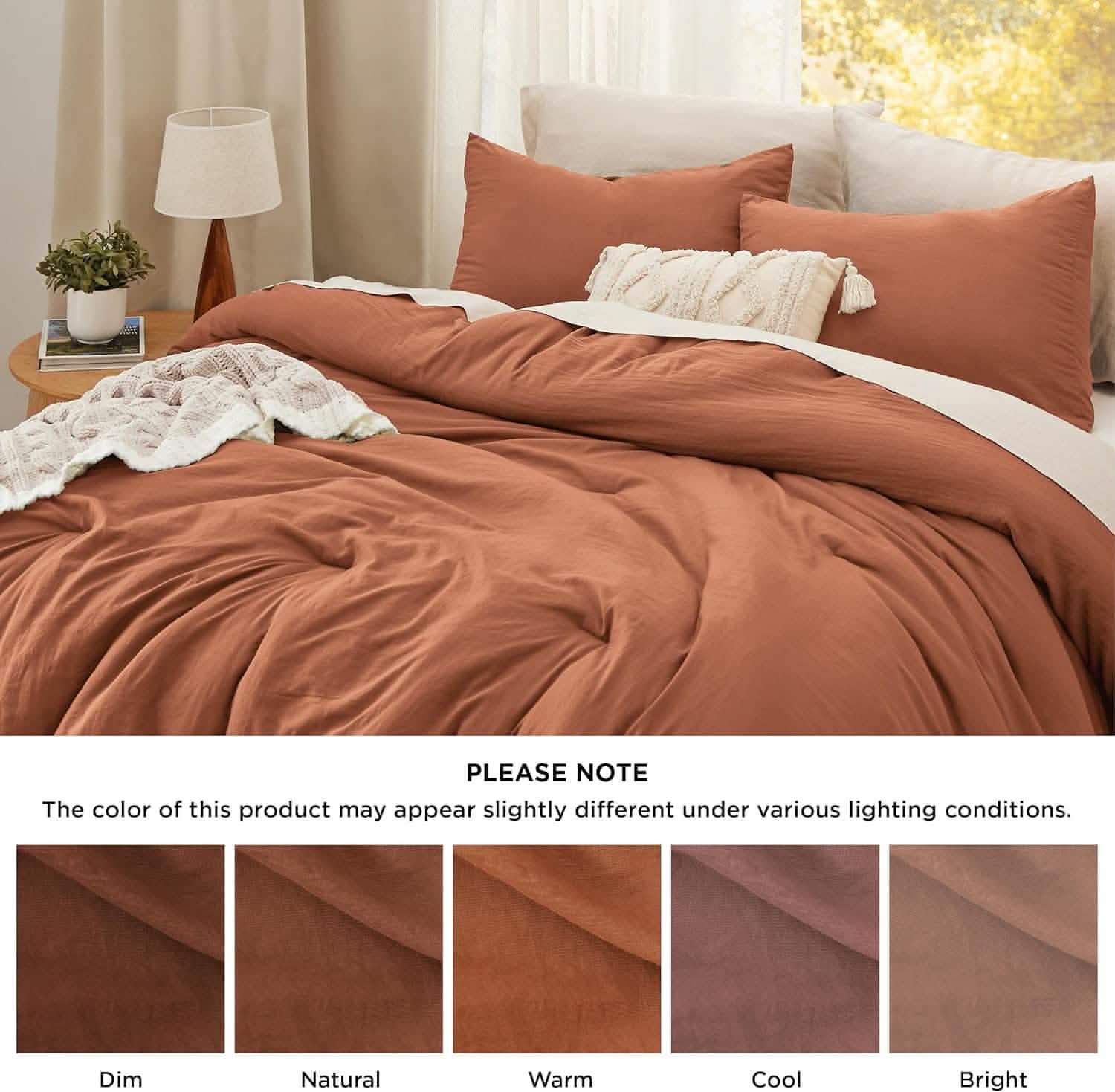 GentleSoft™ Prewashed Plain Comforter Set
