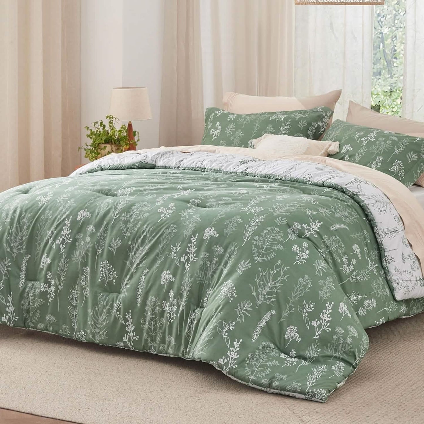 GentleSoft™ Reversible Floral Print Comforter Set-2