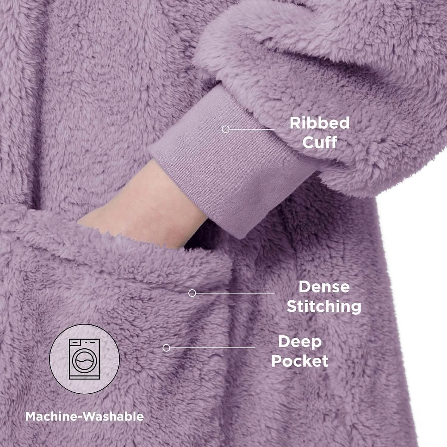 GentleSoft™ Shaggy Sherpa Blanket Hoodie