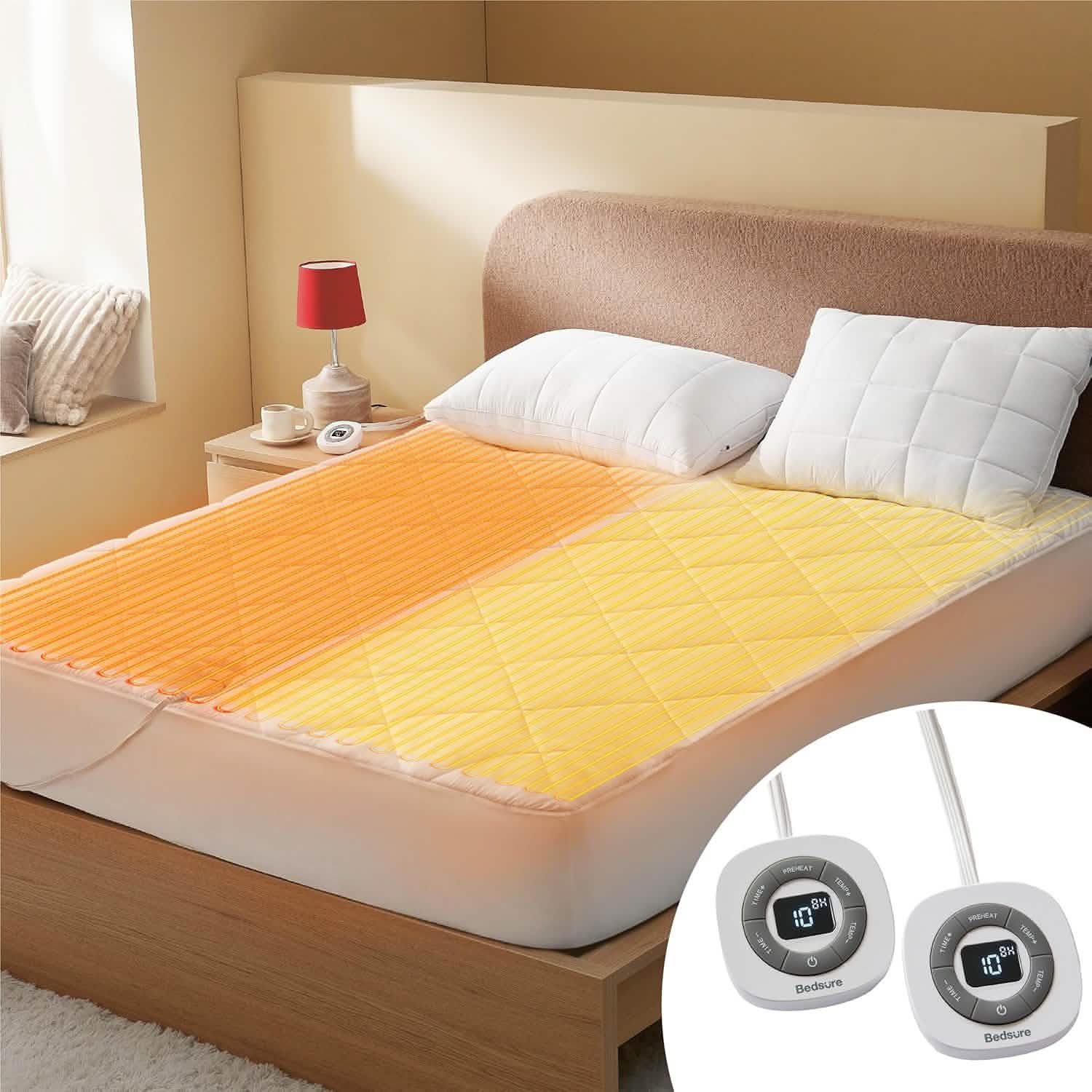 GentleSoft Brushed Polyester Microfiber Heated Mattress Pad Bedsure gentlesoft-brushed-polyester-microfiber-heated-mattress-pad-bedsure