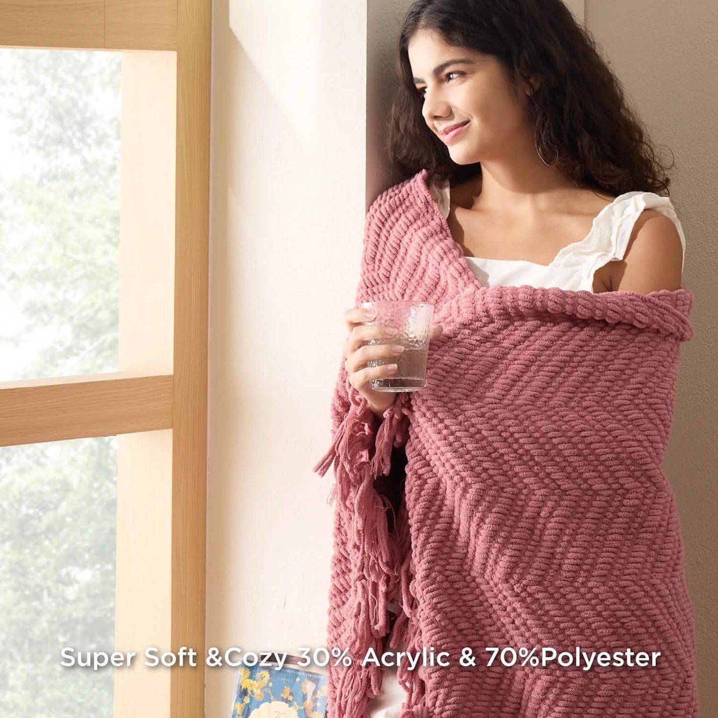 GentleSoft™ GentleSoft Versatile Knit Woven Chenille Blanket